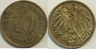 Kaiserreich Deutsches Reich 10 Pfennig -