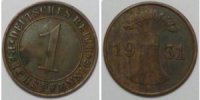 Weimar 1 PF 1931 A ss 1,00 EUR prix TTC + 8,99 EUR frais d'envoi