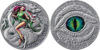 Cameroon 2000 Francs Oriental Lung The Dragonology 2 oz Antique finish Silver Coin 2000 Francs CFA -