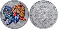 Ghana 10 сedis Imperial Guardian Lions Oriental Culture Collection 50 g Antique finish Silver Coin 10 Cedis Republic of Ghana 2024 -