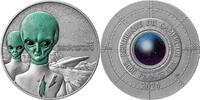 Cameroon 2000 Francs Roswell UFO Incident Interstellar Phenomena 2 oz Antique finish Silver Coin 2000 Francs CFA -