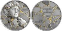 Cameroon 2000 francs David Kintsugi Art 2 oz Antique finish Silver Coin 2000 Francs CFA Cameroon 2025 -