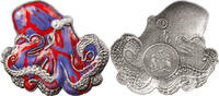 Barbados 5 dollars 2024 The Octopus 3 oz Silver Coin Antique finish 399,90 EUR envoi gratuit