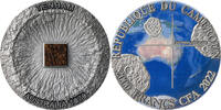 Cameroon 2000 Francs Tenham Meteorite Geography 50 g Antique finish Silver Coin 2000 Francs CFA -