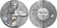 Cameroon 2000 Francs Chronos Dual Essence 2 oz Antique finish Silver Coin 2000 Francs CFA -