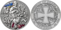 Ghana 10 Cedis Ukraine. Battle Hardened 2 oz Antique finish Silver Coin 10 Cedis Republic of Ghana 2024 -