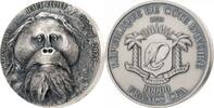 Ivory Coast Orangutan Big Five Asia 5 oz Antique finish Silver Coin 5000 Francs CFA Ivory Coast 2023 5000 francs 2023 Antique finish