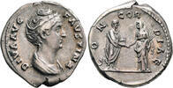 Roman Imperial. AR Denarius Faustina I, -