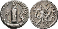 Roman Republican AR Denarius Sextus Pompey, -