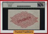 Welt Banknoten 5 POUNDS TT PK 9s 1960-75 FALKLAND ISLANDS  SPECIMEN LCG 67 PPQ SUPERB NONE FINER SUPERB GEM NEW SPECIMEN TIED AS BEST, NONE FINER. LOVELY QUEEN ELIZABETH II ON THE FRONT OF THE NOTE!!!