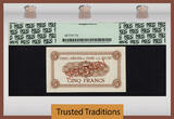 Welt Banknoten  TT PK 1as 1960-61 RWANDA-BURUNDI 5 FRANCS "SPECIMEN" "IMPALA" PCGS 64 POP ONE! SPECIMEN GRADE WITH A POPULATION OF ONE WITH NO OTHER GRADED IN THIS PICK NUMBER FINEST KNOWN ACCORDING TO PMG POPULATION REPORT