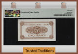 Welt Banknoten 5 FRANCS TT PK 1a 1960-61 RWANDA-BURUNDI  IMPALA PMG 67 EPQ SUPERB GEM UNC SCARCE PICK NUMBER FROM RWANDA-BURUNDI! RARELY DO YOU SEE A ISSUED NOTE LIKE THE EXAMPLE IN SUCH HIGH MAGNIFICENT GRADE.