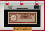 Welt Banknoten 500 GULDEN 1962 TT PK 7a NETHERLANDS ANTILLES DUTCH ADMIN  LCG 67 PPQ SUPERB GEM BOLDLY PRINTED WITH AMAZING DETAILS!
