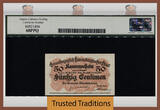 Welt Banknoten 50 CENTIMES TT PK 26 1914-18 LUXEMBOURG  LCG 68 PPQ FINEST KNOWN NEAR PERFECTION! THIS IS A RARE FIND! THE ONLY EXAMPLE CERTIFIED AT 68 LEVEL DON