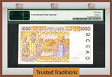 Welt Banknoten 1000 FRANCS 1995 TT PK 611He WEST AFRICAN STATES / NIGER  PMG 67 EPQ SUPERB GEM