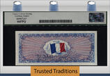 Welt Banknoten 1944 FRANCE 1944 TT PK 119s FRANCE 500 FRANCS ALLIED MILITARY LCG 66 PPQ GEM FINEST KNOWN! SUPERB ALLIED MILITARY CURRENCY FROM FRANCE! SCARCELY GRADED!