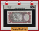 Welt Banknoten 1 POUND 1968 TT PK 28d RHODESIA  QUEEN ELIZABETH II LCG 67 PPQ SUPERB GEM NEW ONLY TWO EXAMPLE GRADED FINER OF THIS DESIRABLE QUEEN ELIZABETH EXAMPLE!