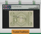 Welt Banknoten 5 KRONER 1953-67 TT PK 18s ND GREENLAND  "SPECIMEN" PMG 66 EPQ GEM UNCIRCULATED "SPECIMEN" FDC GRADED BY PMG