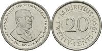 Mauritius 20 Cents / 0,20 Rupee 1996 Pfr. / Stahl mit Nickellegierung