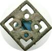 England Geometrische Scheibenfibel -