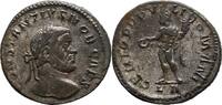 Nummus oder Follis 293-305 n.Chr. Lyon (Lugdunum) Constantius I Chlorus Cäsar 293-305 VZ-prägefrisch (fast) vollständiger Silbersud
