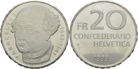 Schweiz Gedenkmünze "Paracelsus" 20 Franken 1993 VZ /  Silber-Kupfer (Ag 83,5/Cu 16,5)