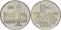Schweiz Medaille 100 Jahre Militärschützenverein Wil -