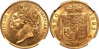 United Kingdom 1/2 Sovereign Half Sovereign George IV NGC MS61 -