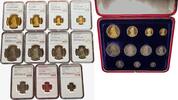United Kingdom Gold coin sets 1887 11-Coin Gold Proof set Five Pound to ... 80166,08 EUR  + 16,00 EUR frais d'envoi