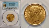 United Kingdom Sovereign Sovereign E over Rotated E Very rare R2 PCGS AU55 -
