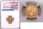 United Kingdom Guinea Third Guinea NGC AU58 -