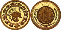 United Kingdom Modern gold coins 2007 Mongolia 1000 Togrog Year of The P... 155,72 EUR  + 14,00 EUR frais d'envoi
