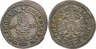 AUGSBURG, Stadt Kreuzer 1695, mit Titel Leopold I. Kreuzer 1695 Schöne Tönung, min. Belagreste, sehr schön-vorzüglich