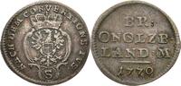 BRANDENBURG-ANSBACH 2 1/2 Kreuzer 1770 Karl Alexander, 2 1/2 Kreuzer 177... 25,00 EUR  + 9,90 EUR frais d'envoi