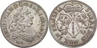 PREUSSEN Friedrich Wilhelm, 1640-1688. 6 Groschen 1681 Königsberg 6 Groschen 1681 Etwas poröser Schrötling, vorzüglich-Stempelglanz