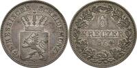 HESSEN-DARMSTADT 6 Kreuzer 1864 Ludwig III., 1848-1877. 6 Kreuzer 1864, ... 65,00 EUR  + 9,90 EUR frais d'envoi