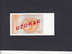 Bosnia-Herzegowina 10 Marka Specimen 1998 P.64s UNC