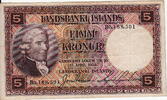 Iceland 5 Kronur P.27 -
