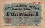 Luxembourg 1 Franc P.27 -
