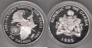 Gambia 20 Dalassis 50 Th. UNITED NATIONS KM.37a -