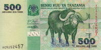 Tanzania 500 Shilingi 2002 P.35 unz 4,00 EUR  + 5,50 EUR frais d'envoi
