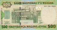 Rwanda 500 Francs 2004 P.30 unz 7,50 EUR  + 5,50 EUR frais d'envoi