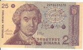 Croatia 25 Dinara P.19a -