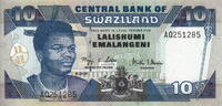 Swaziland 10 Emalangeni 2001 P.29 unz 5,00 EUR  + 5,50 EUR frais d'envoi