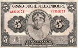 Luxembourg 5 Francs(C29b) P.43 -