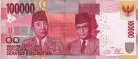 Indonesia 100.000 Rupiah P.153e -