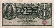 Danzig 10 million Mark P.25b -