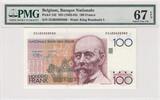 Belgium 100 Francs PMG 67 P.142 -