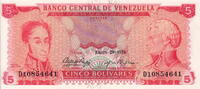 Venezuela 5 Bolivares P.50h -