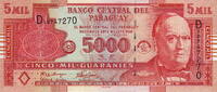Paraguay 5.000 Guaranies P.223 -